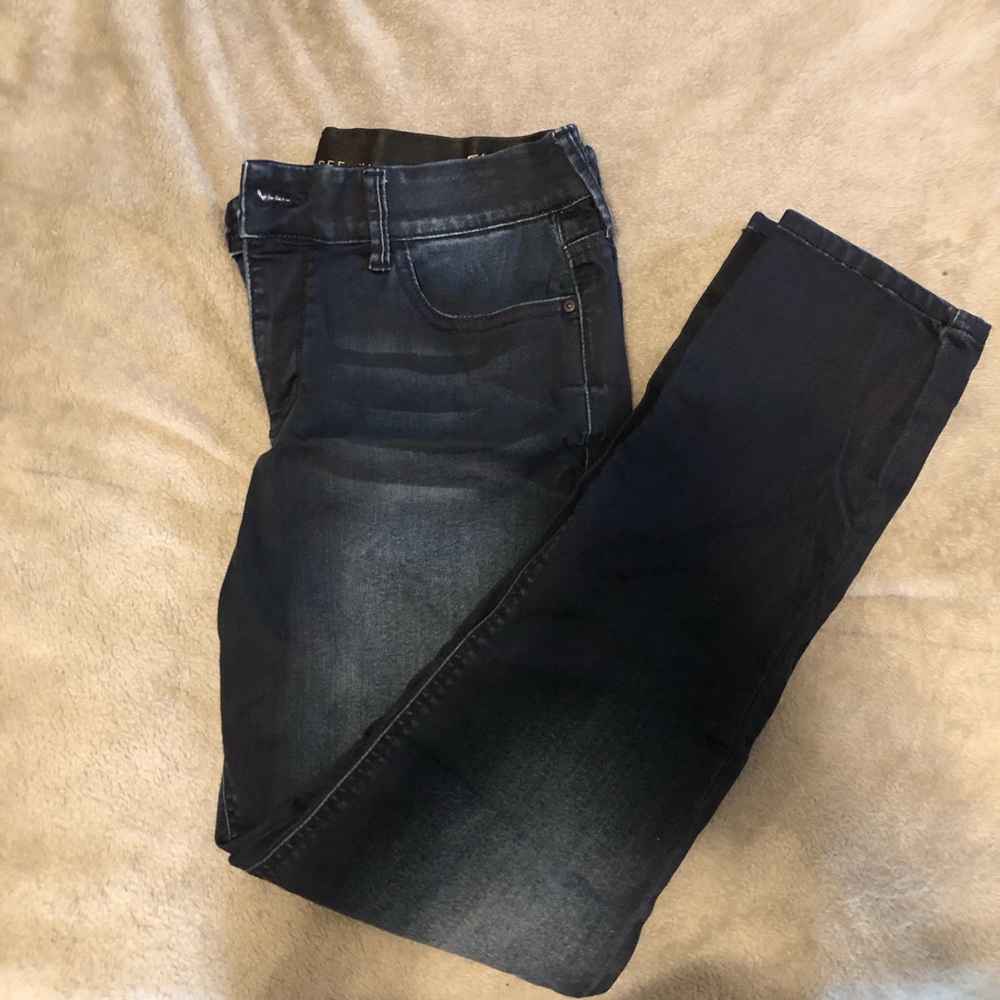 Natural reflections ab slimmer skinny jeans dark